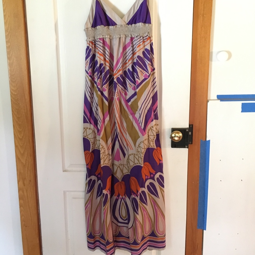 SILKY PUCCI PRINT MAXI DRESS